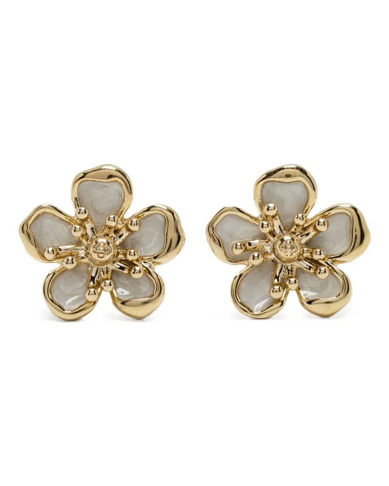 Casablanca Paris Ohrringe mit Blüten - Gold Gold