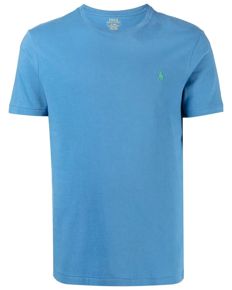 Ralph Lauren T-Shirt mit Logo-Stickerei - Blau Blau