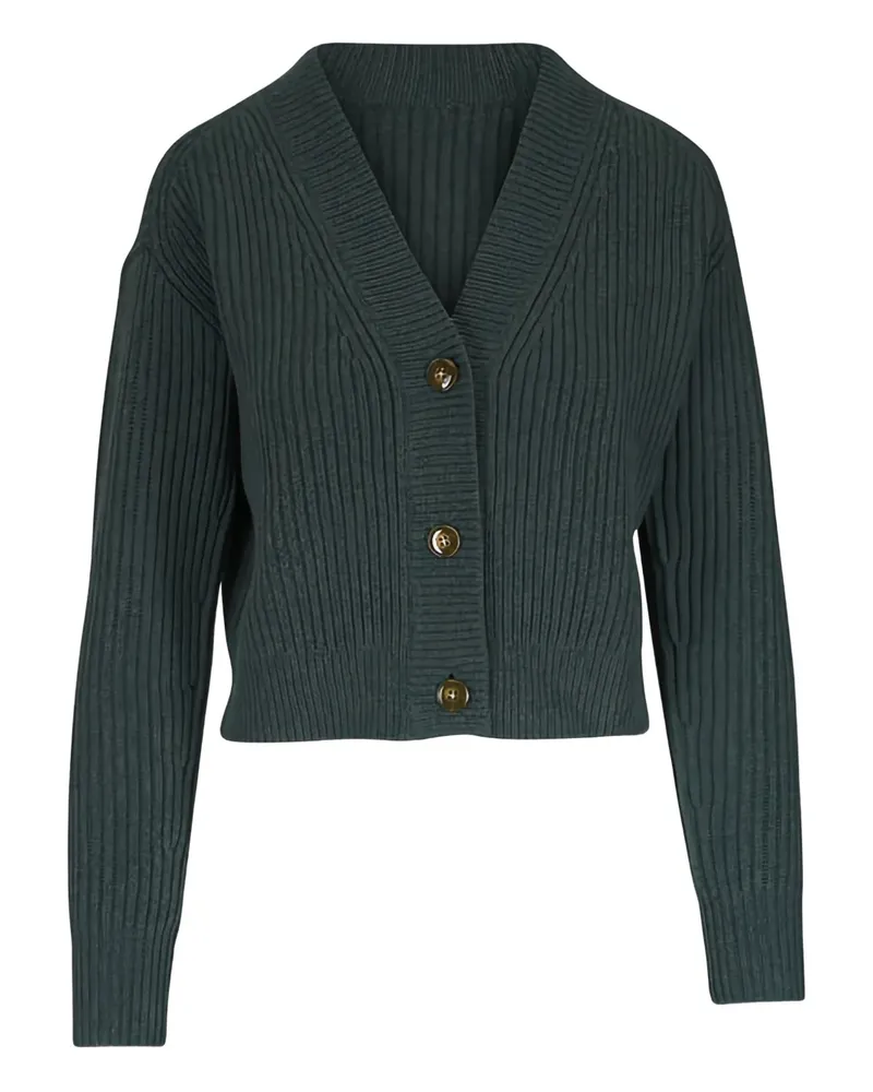 TWP buttoned ribbed knit cardigan - Grün Grün