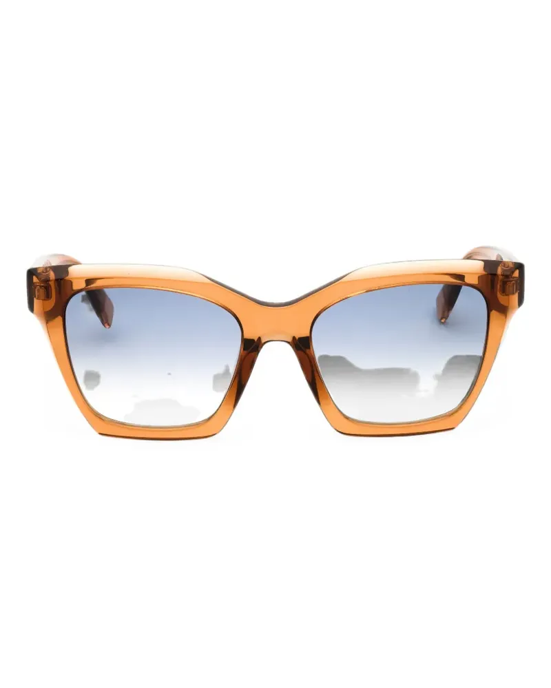 Furla Sonnenbrille mit Cat-Eye-Gestell - Orange Orange