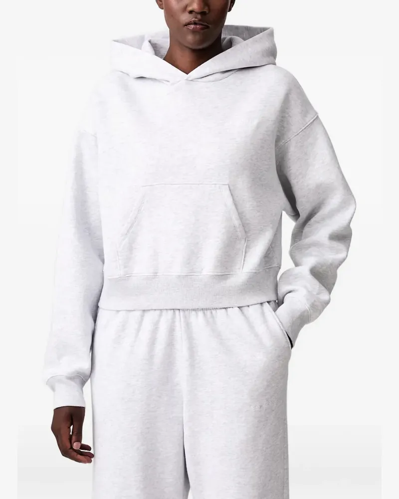 SPORTY & RICH logo-embroidered hoodie - Grau Grau