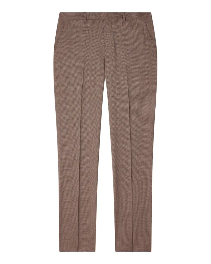 Paul Smith Hose mit Mikro-Karo - Braun Braun