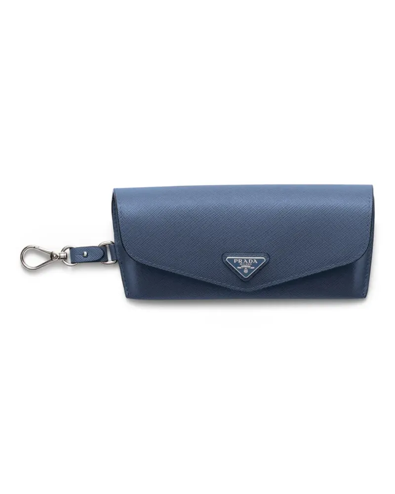 Prada Brillenetui aus Saffiano-Leder - Blau Blau