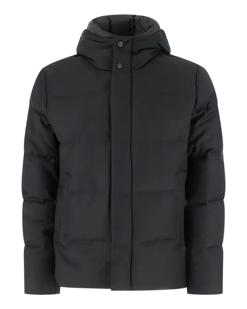 DUNO Winsor hooded quilted jacket - Schwarz Schwarz
