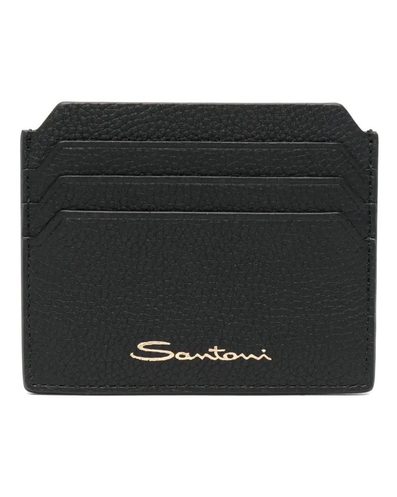 Santoni Portemonnaie mit Logo-Print - Schwarz Schwarz