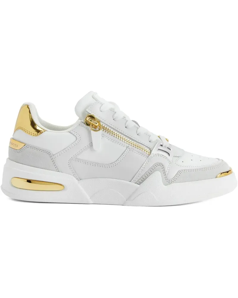 Giuseppe Zanotti Gz-Ghost Sneakers mit Reißverschlussdetail - Weiß Weiß