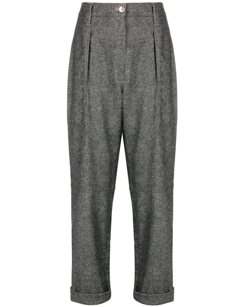 Brunello Cucinelli Hose im Cropped-Design - Grau Grau