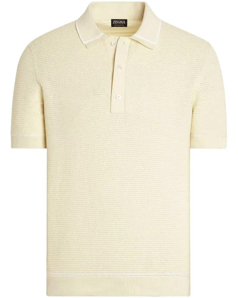 Ermenegildo Zegna Klassisches Poloshirt - Gelb Gelb