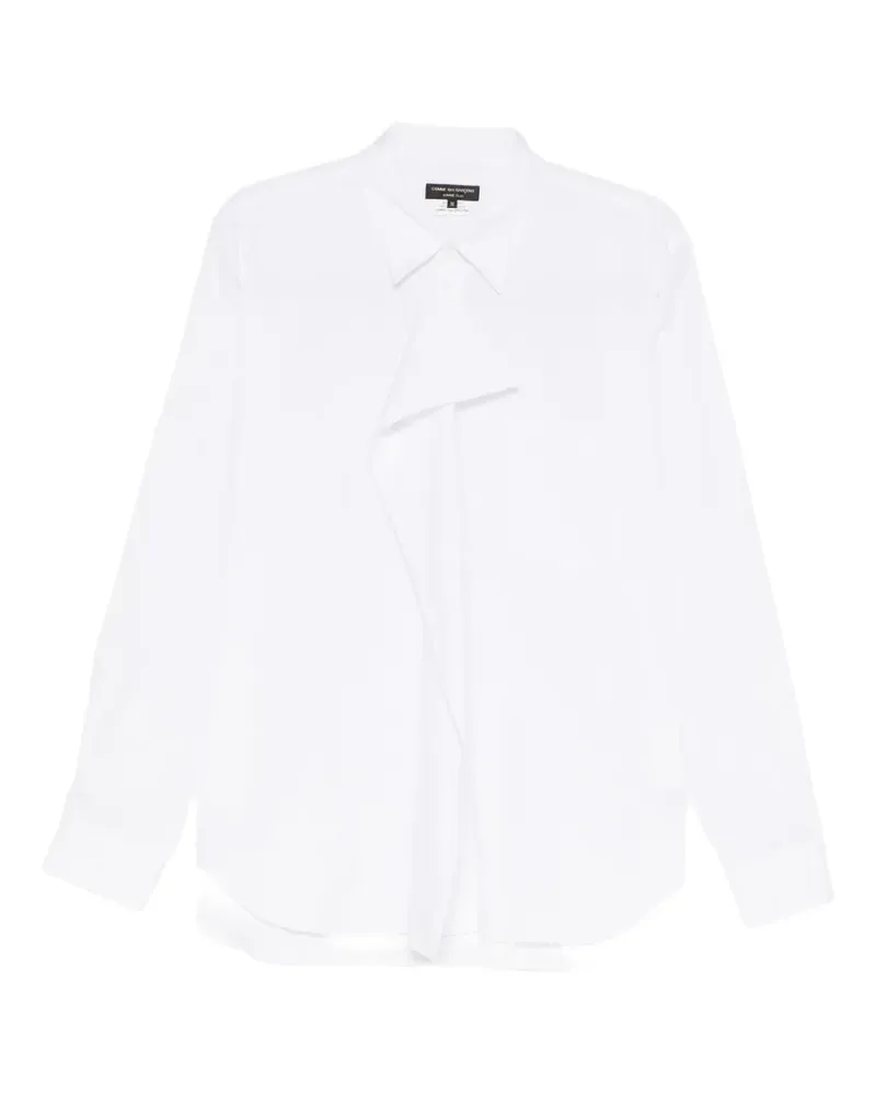 Comme des Garçons asymmetric-panel shirt - Weiß Weiß
