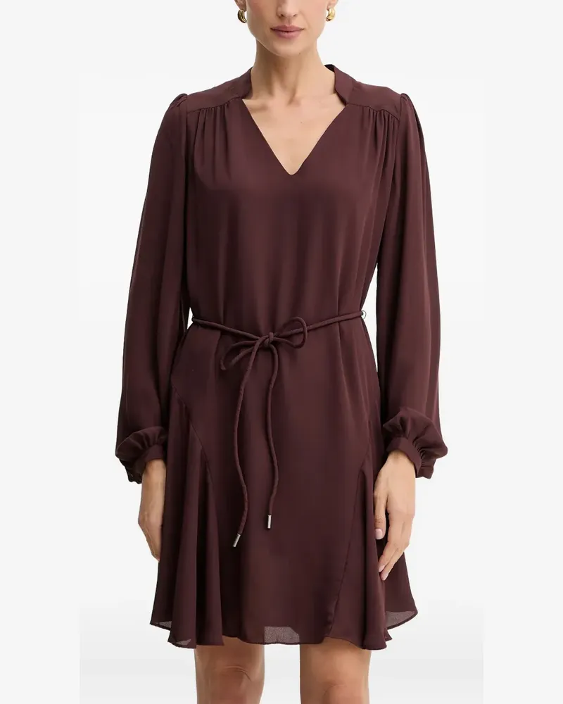 Guess V-neck flounced mini dress - Braun Braun