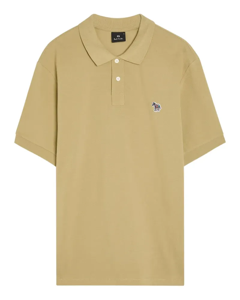 Paul Smith Zebra-patch polo shirt - Nude Nude