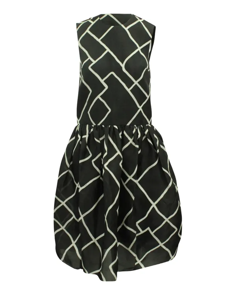 ELLERY Kleid mit geometrischem Print - Schwarz Schwarz