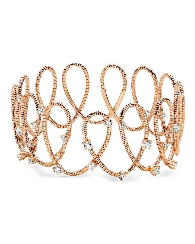 Mattia Cielo 18kt Rugia Rotgoldarmband mit Diamanten - Rosa Rosa