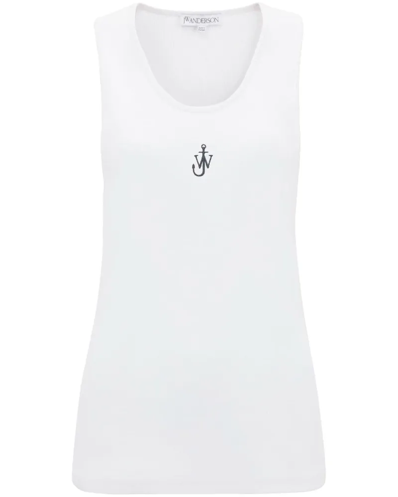 J.W.Anderson Tanktop mit Logo-Stickerei - Weiß Weiß
