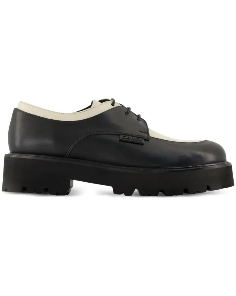 Carel Azur Derby-Schuhe mit Plateau - Schwarz Schwarz