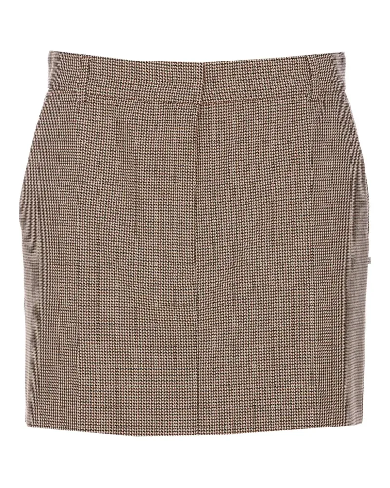 SPORTMAX Karierter Minirock - Nude Nude