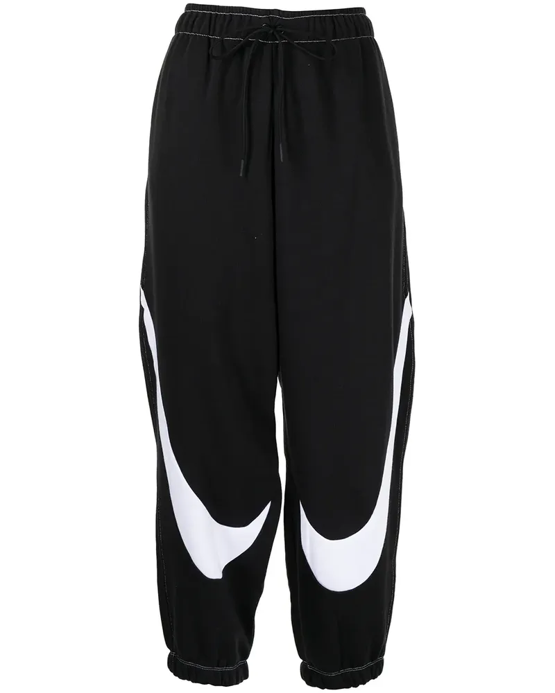 Nike Swoosh Jogginghose mit Logo-Print - Schwarz Schwarz