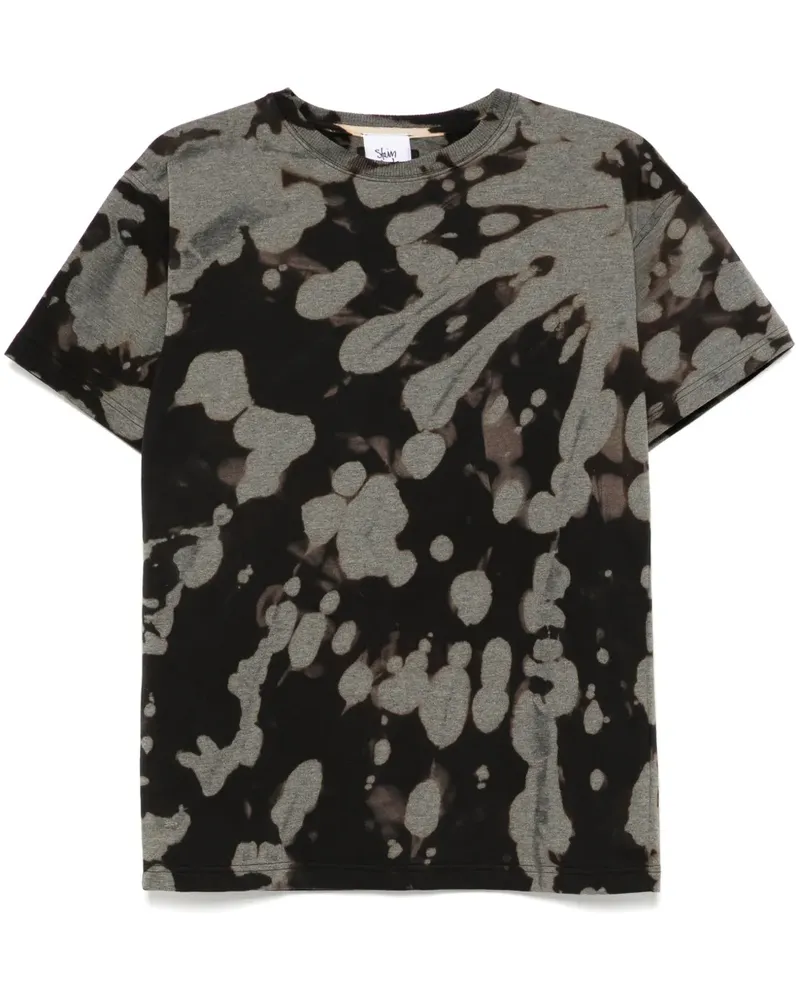 Stain Shade T-Shirt mit Batik-Print - Grau Grau