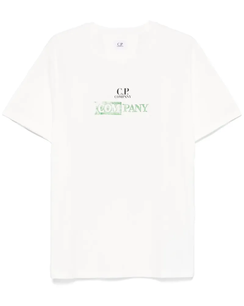 C.P. Company T-Shirt mit Logo-Print - Weiß Weiß