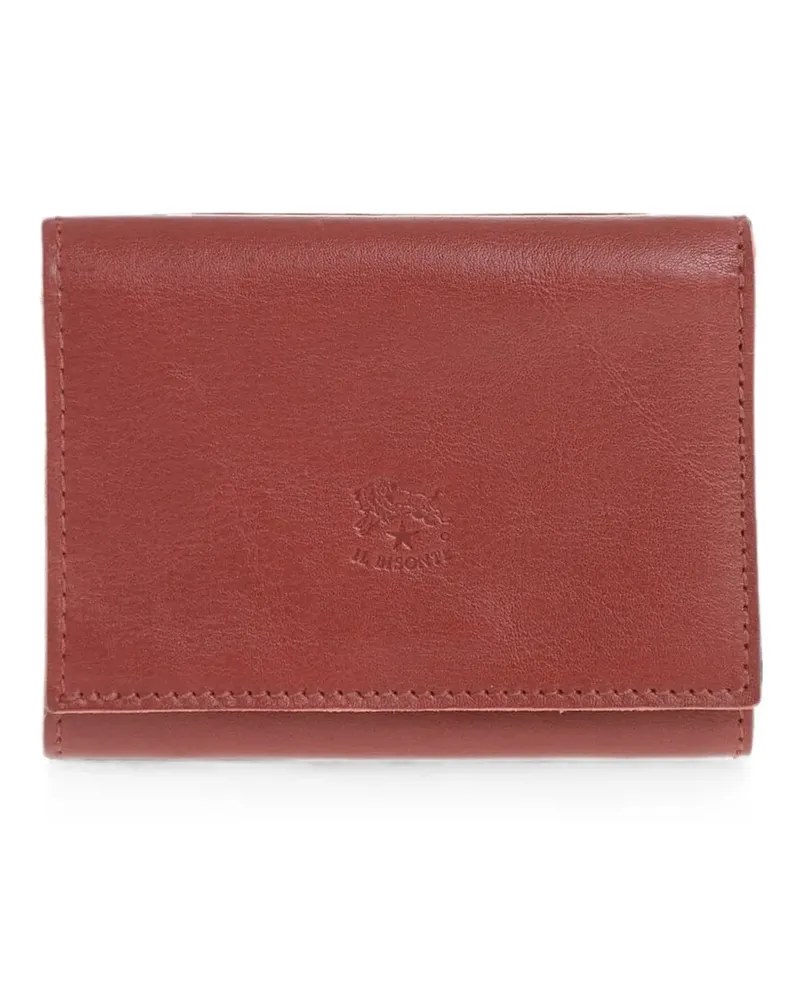 IL BISONTE logo-embossed leather wallet - Rot Rot