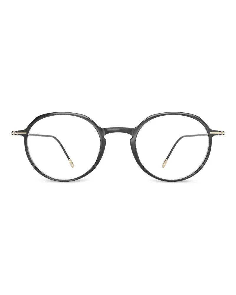Silhouette Lite Spirit round-frame glasses - Schwarz Schwarz