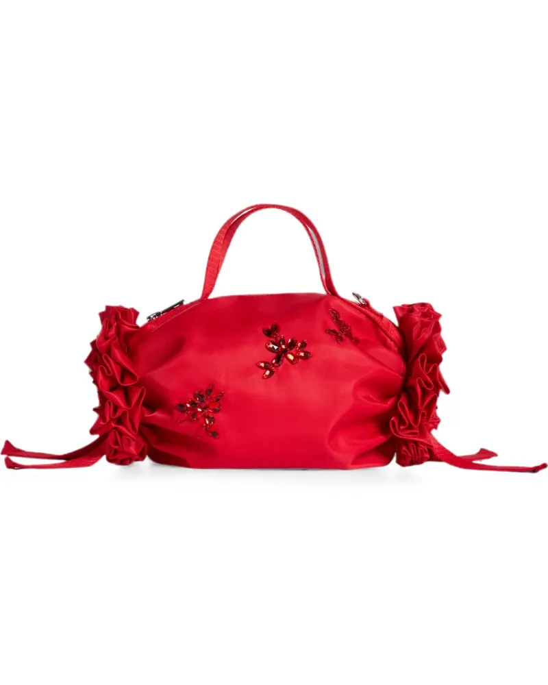 Simone Rocha Verzierter Turbo Tote Bag - Rot Rot