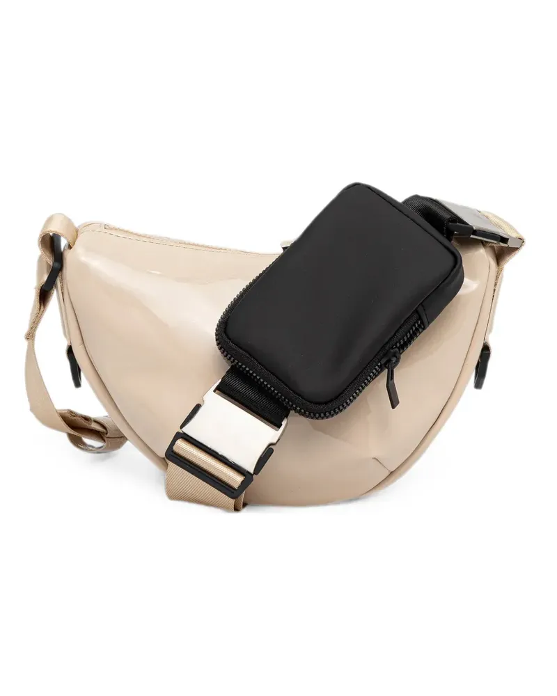 RAINS Mini Valera Schultertasche mit Reißverschluss - Nude Nude