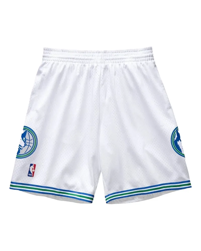 Mitchell & Ness NBA Swingman Shorts - Weiß Weiß