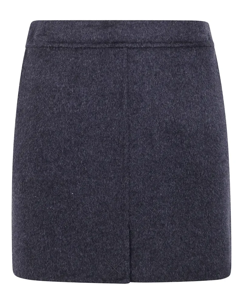 Semicouture Ilaria Wollrock mit hohem Bund - Grau Grau