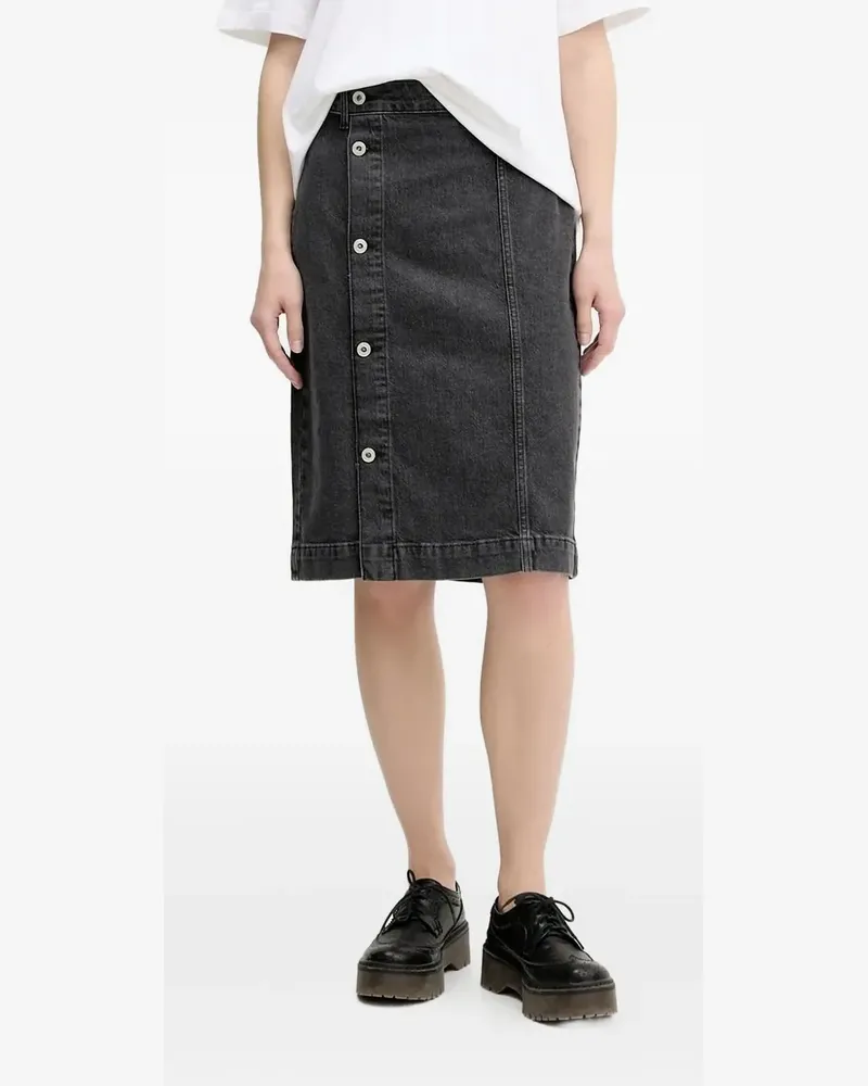 Karl Lagerfeld Geknöpfter Jeansrock - Grau Grau