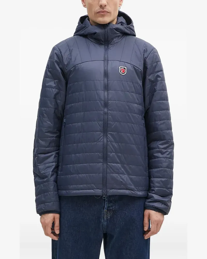 Fjäll Räven Gesteppte Kapuzenjacke - Blau Blau