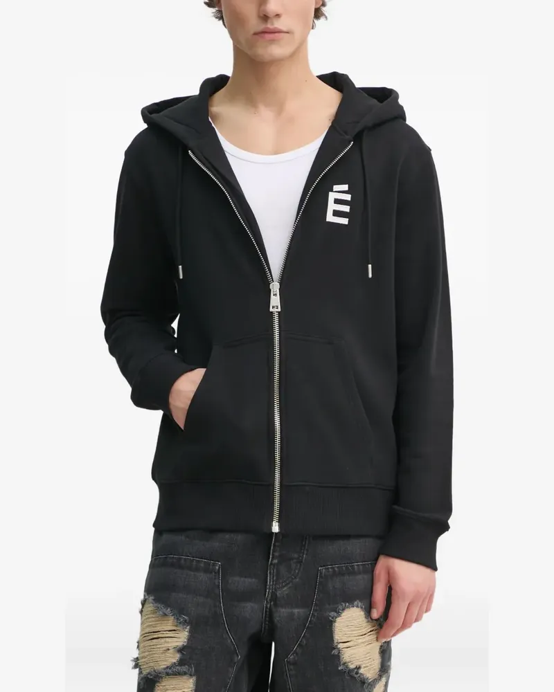 Études Studio Kapuzenjacke mit Reißverschluss - Schwarz Schwarz