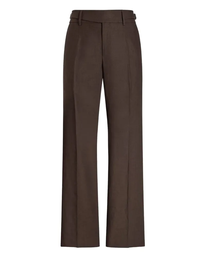 Dolce & Gabbana Hose aus Leinen - Braun Braun