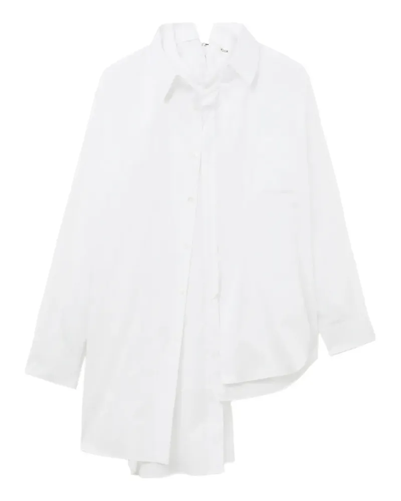 Comme des Garçons Asymmetrisches Hemd - Weiß Weiß