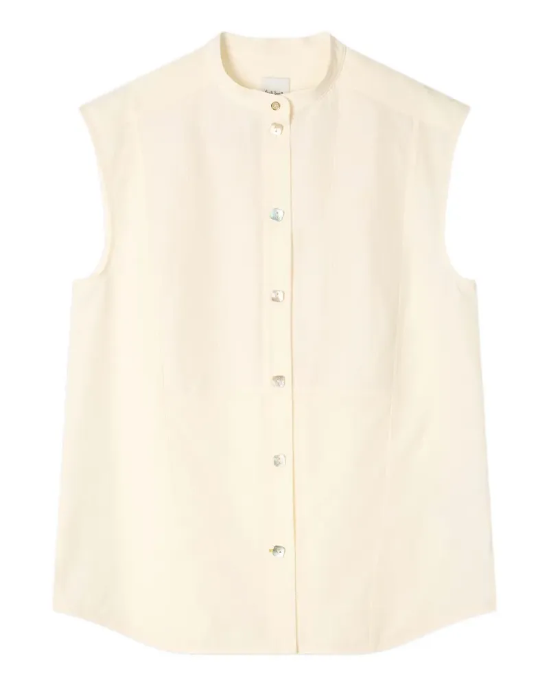 Paul Smith Grandad button shirt - Nude Nude