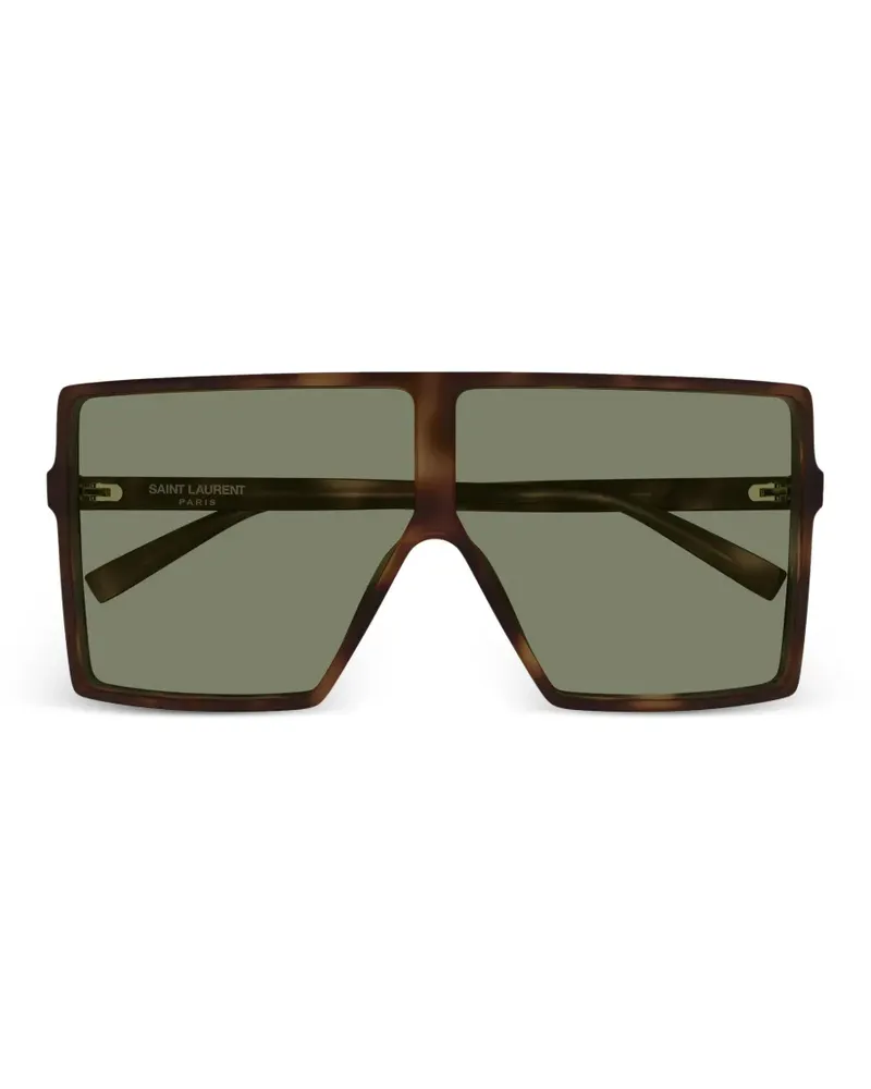 Saint Laurent SL 909 Betty square-frame sunglasses - Braun Braun