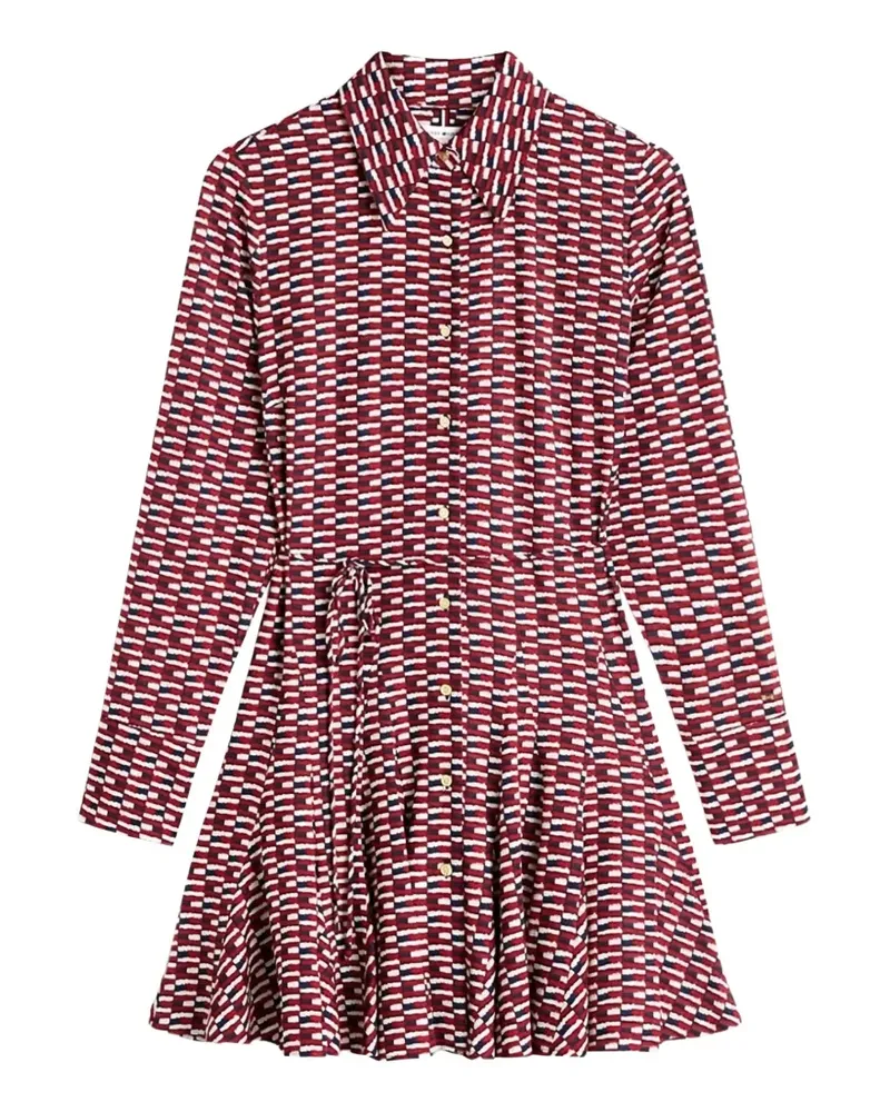 Tommy Hilfiger Minikleid aus veganem Leder - Rot Rot