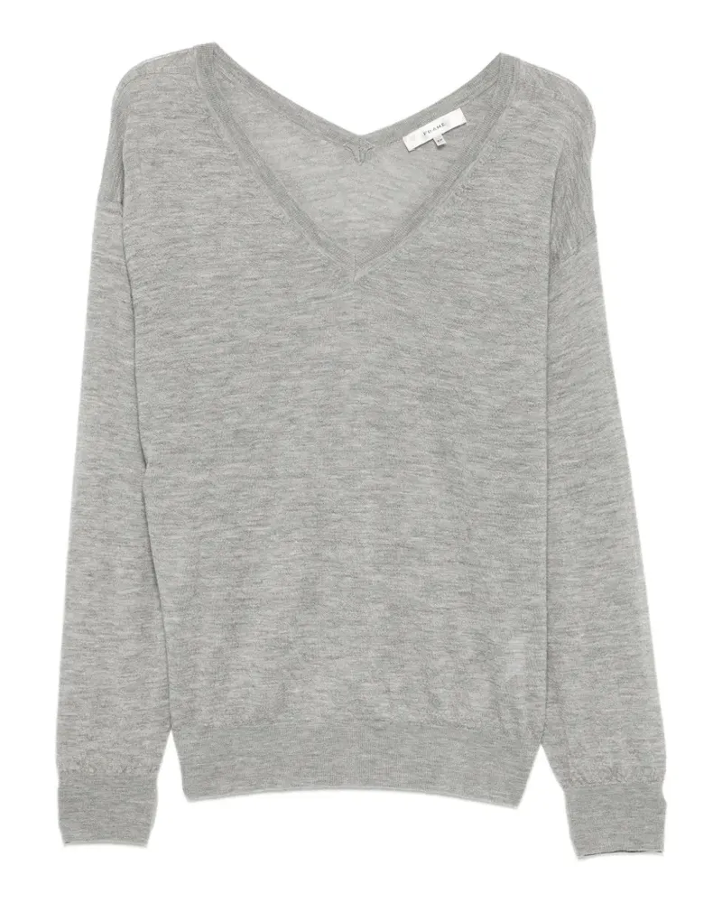 Frame Denim The Crinkle V-neck sweater - Grau Grau
