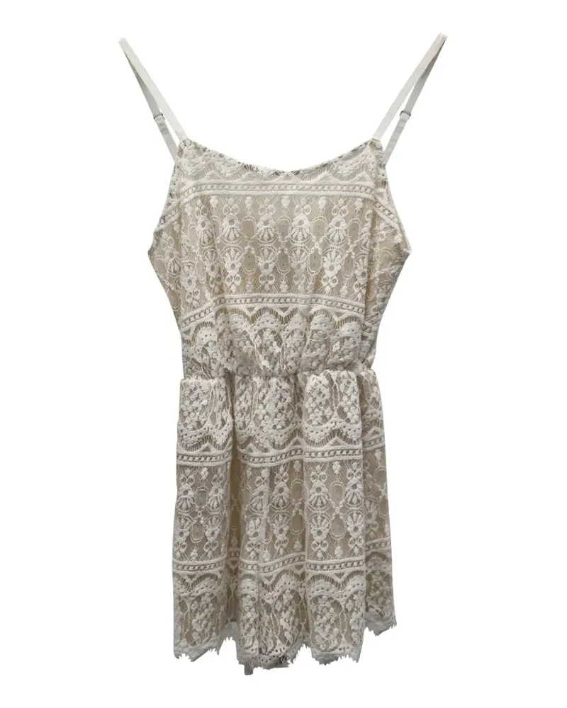 Alice + Olivia lace sleeveless playsuit - Nude Nude