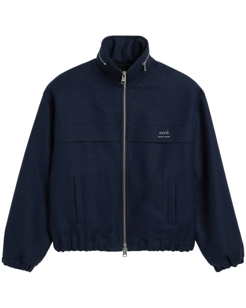AMI Paris Jacke mit Kapuze - Blau Blau
