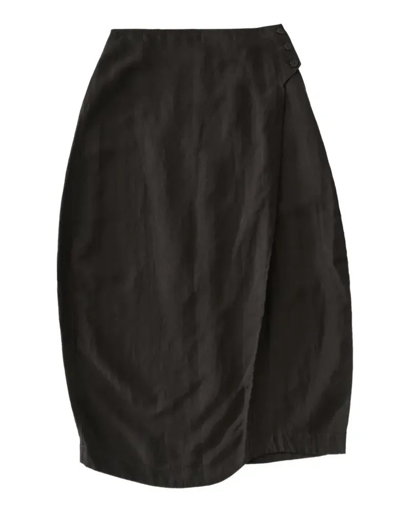 Studio Nicholson Bryde tapered midi skirt - Schwarz Schwarz
