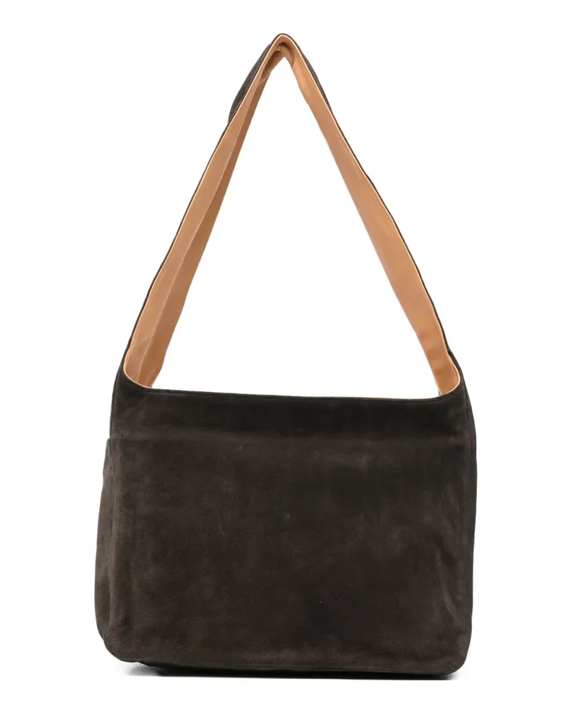 Our Legacy Grande Brick suede tote bag - Braun Braun