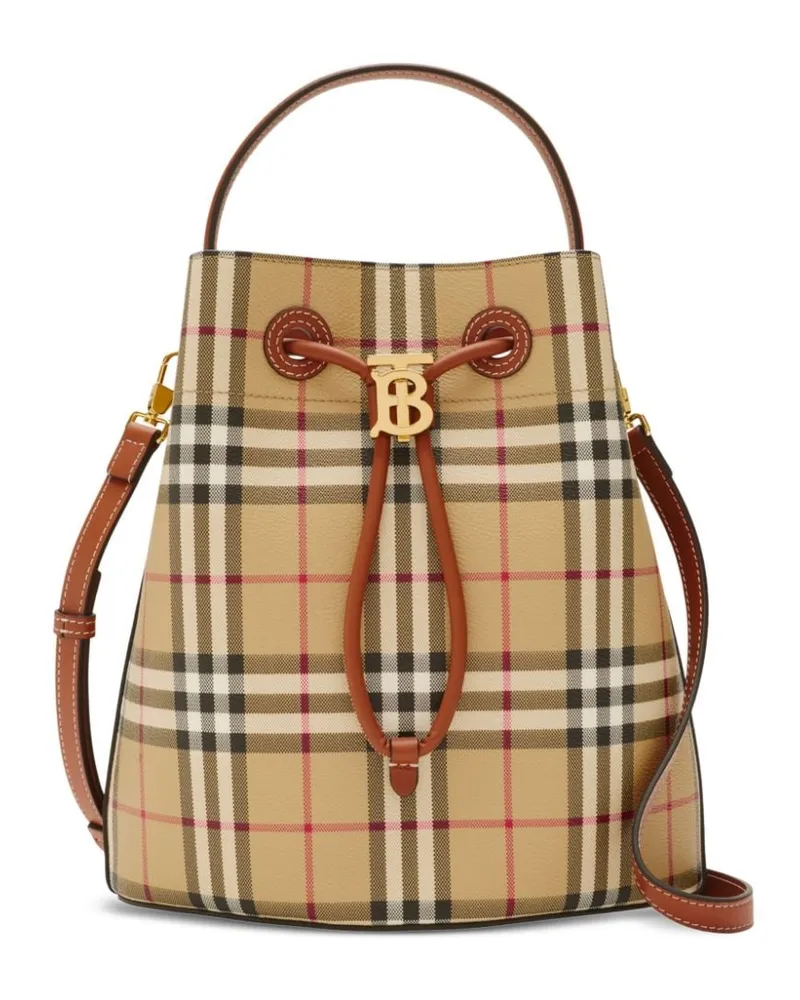 Burberry Kleine Beuteltasche mit TB - Nude Nude