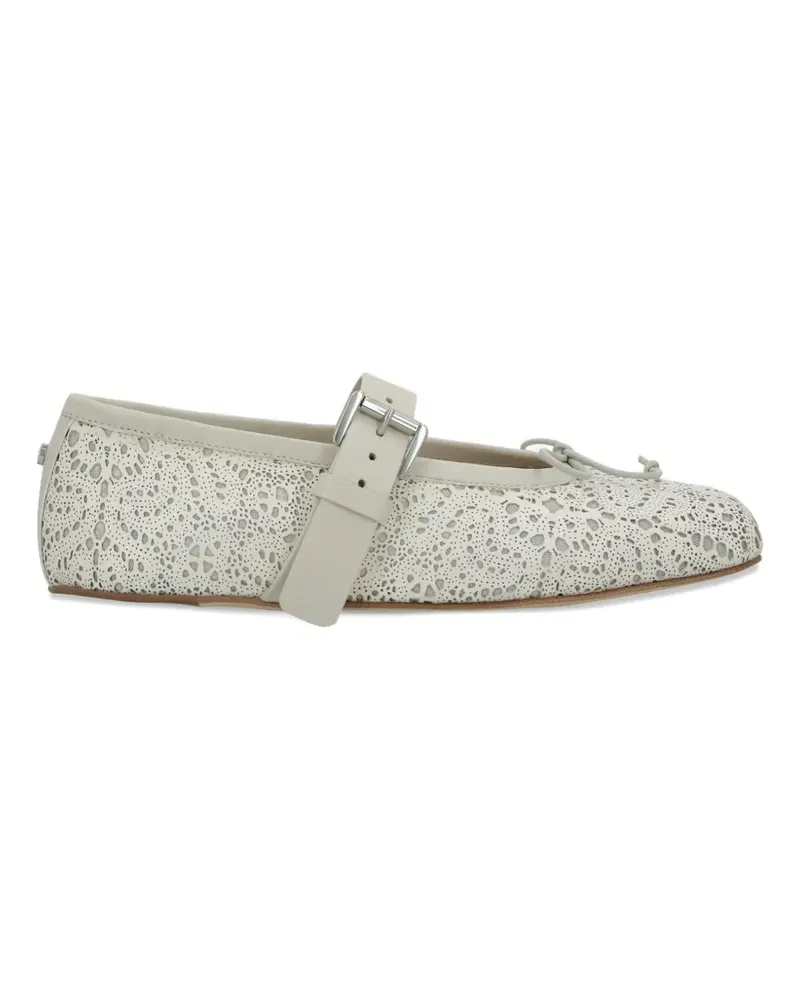 Ann Demeulemeester buckle-strap ballet flats - Nude Nude
