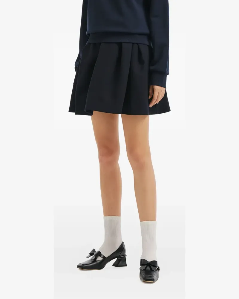 SHUSHU/TONG pleated mini skirt - Blau Blau