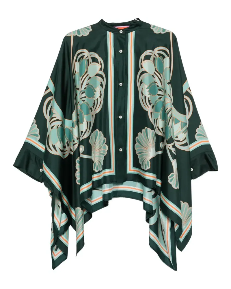 La DoubleJ floral-print shirt - Grün Grün