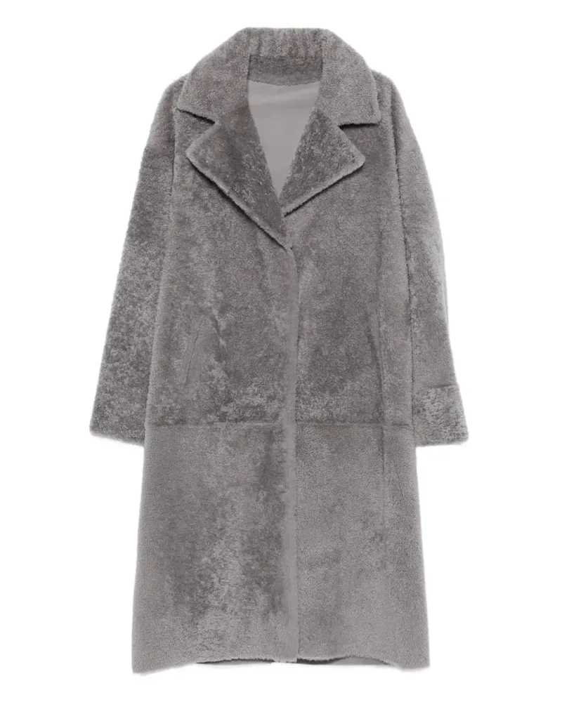 Arma Shearling-Mantel - Grau Grau