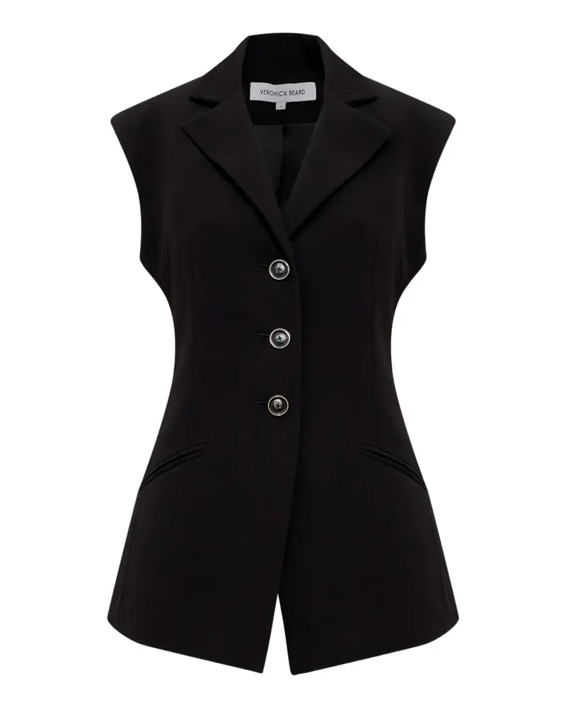 Veronica Beard Sorenne tailored vest - Schwarz Schwarz