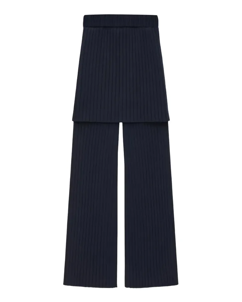 Loewe ribbed trousers - Blau Blau