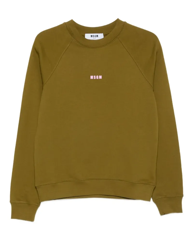 MSGM Sweatshirt mit Raglanärmeln - Grün Grün